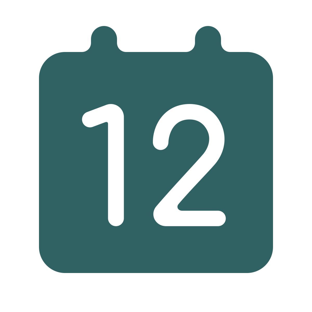 softteal style calendrier 12 icon