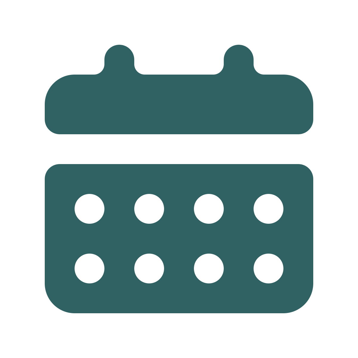 softteal style calendar icon