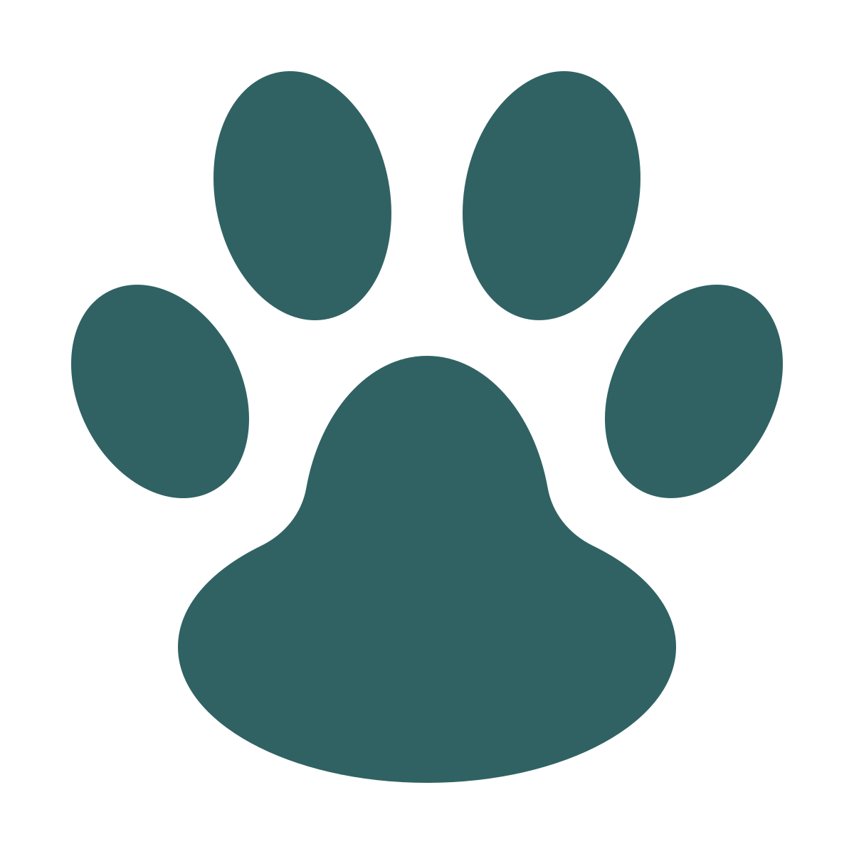 softteal style cat footprint icon