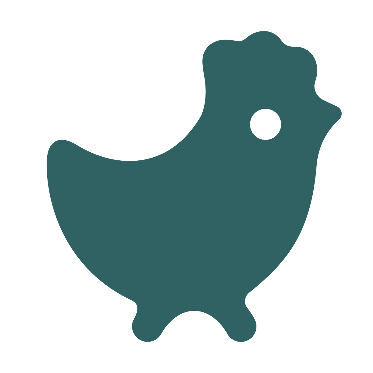 softteal style chicken icon