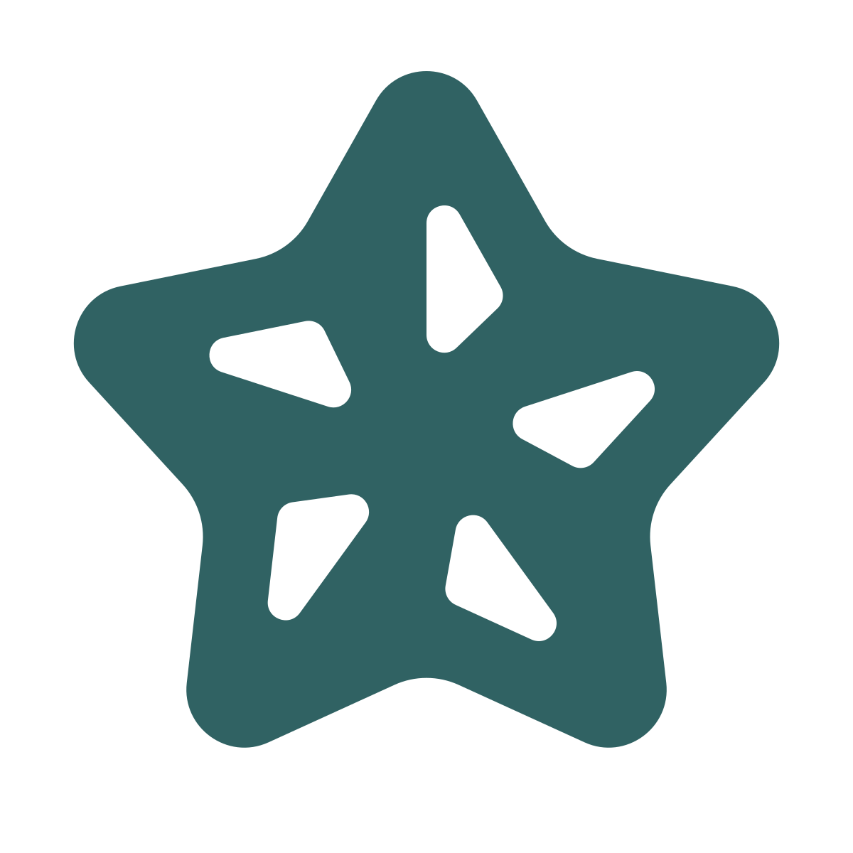 softteal style christmas star icon