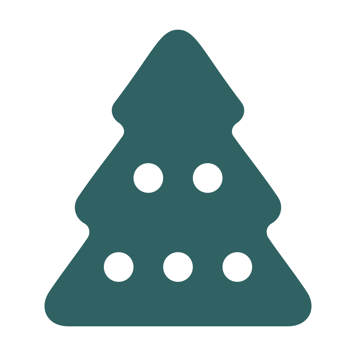 softteal style christmas tree icon