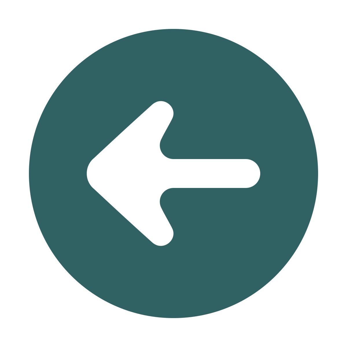 softteal style back arrow icon