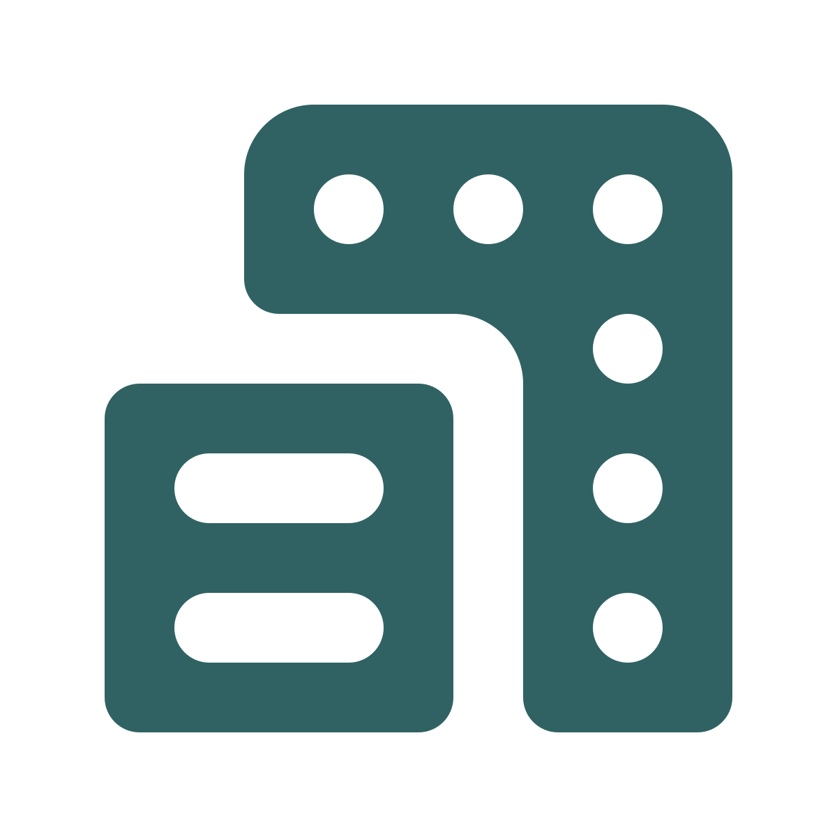 softteal style city buildings icon