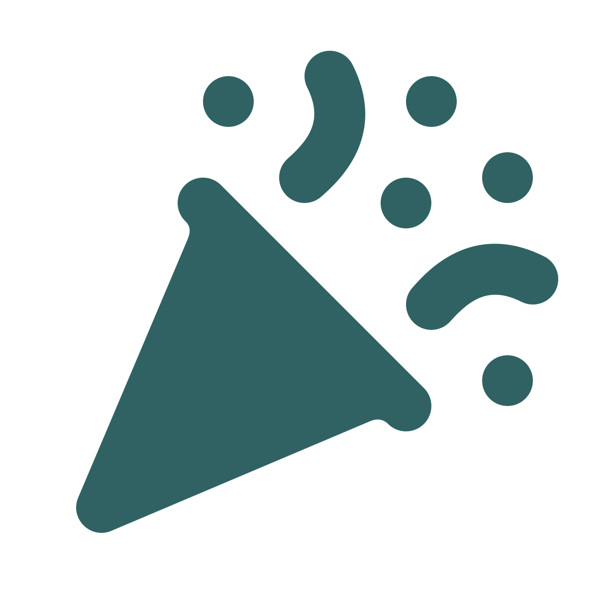 softteal style confetti icon