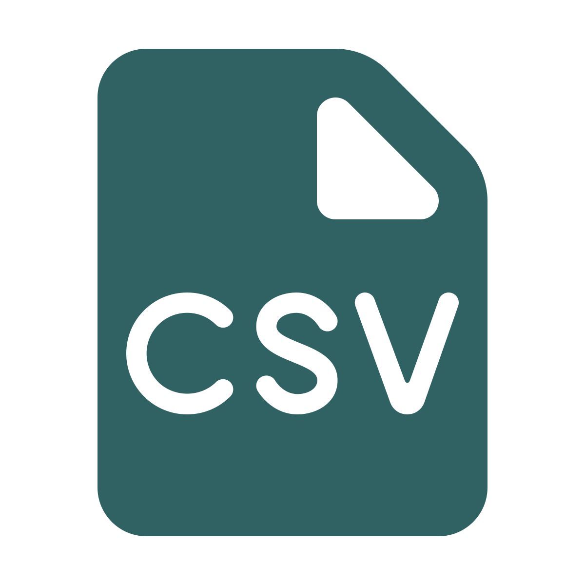 softteal style csv icon