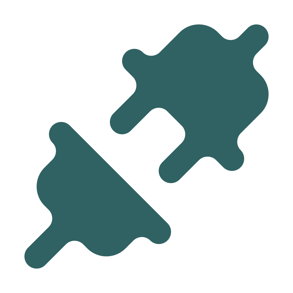 softteal style disconnected icon