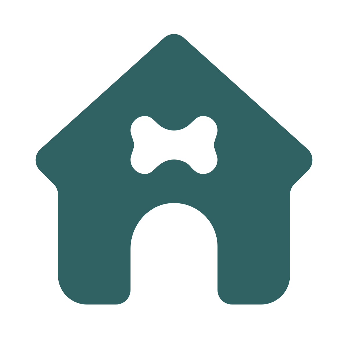 softteal style dog house icon
