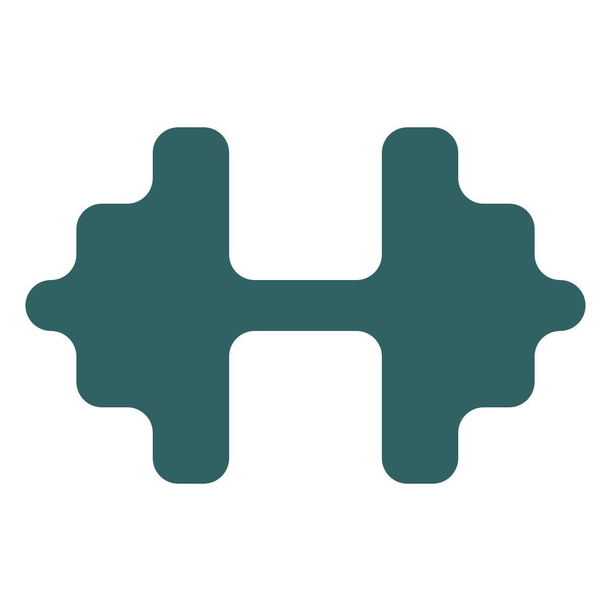 softteal style dumbbell icon