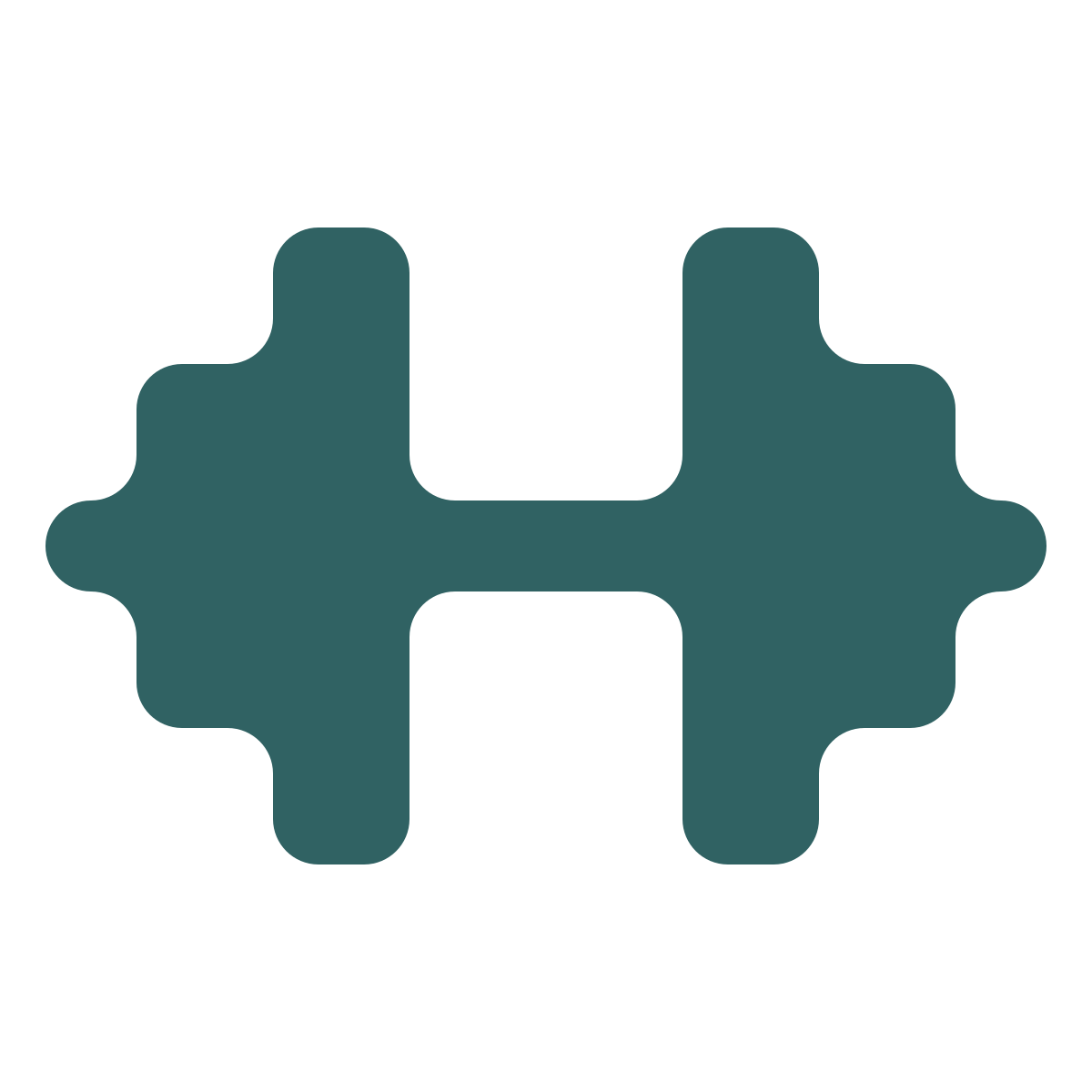 softteal style dumbbell icon