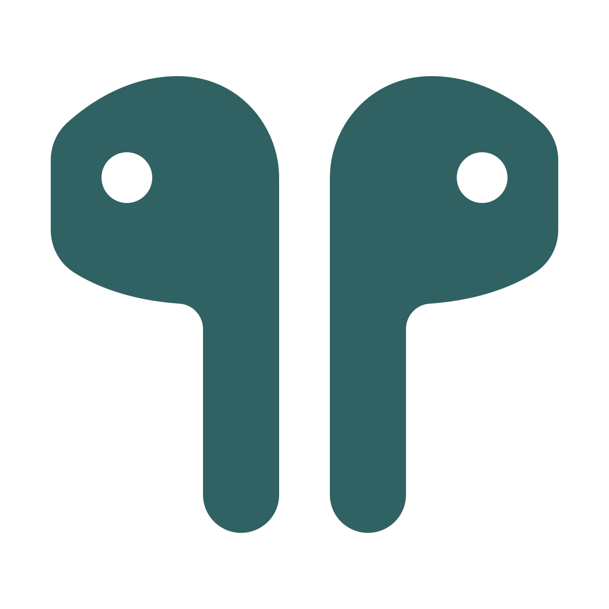 softteal style earbud headphones icon
