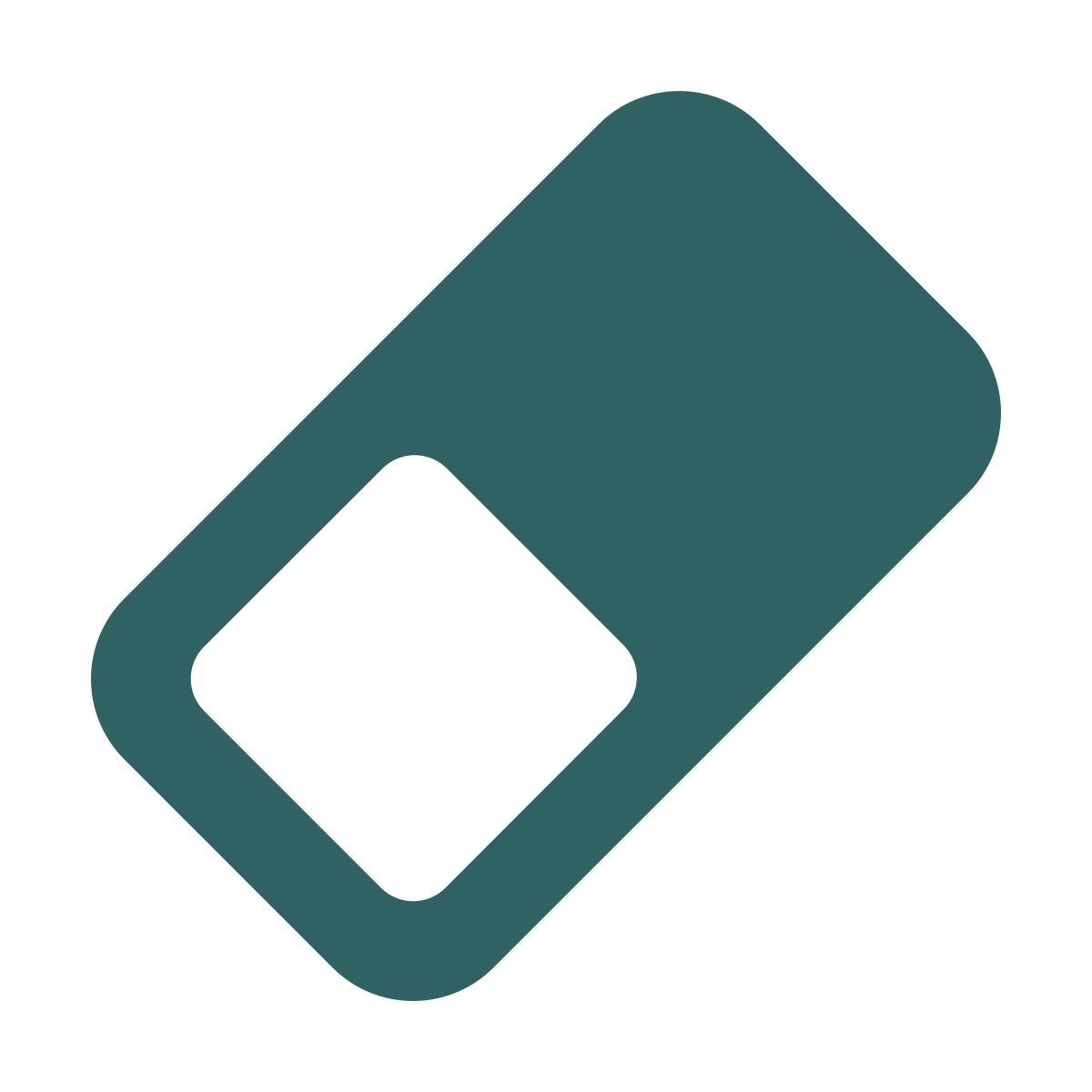 softteal style eraser icon