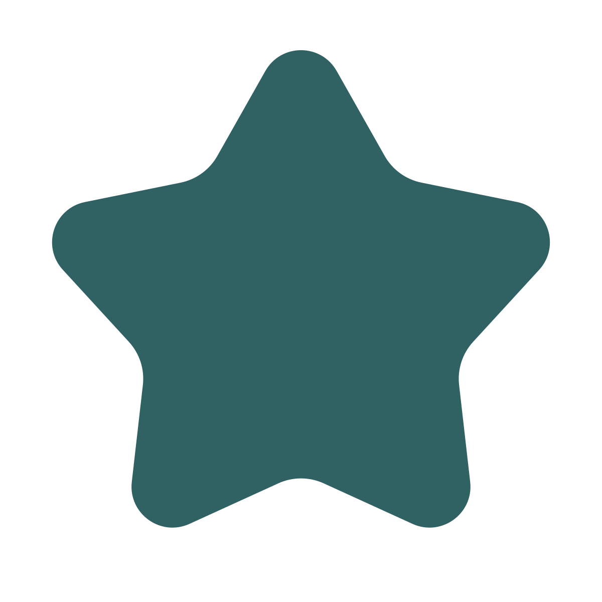 softteal style filled star icon