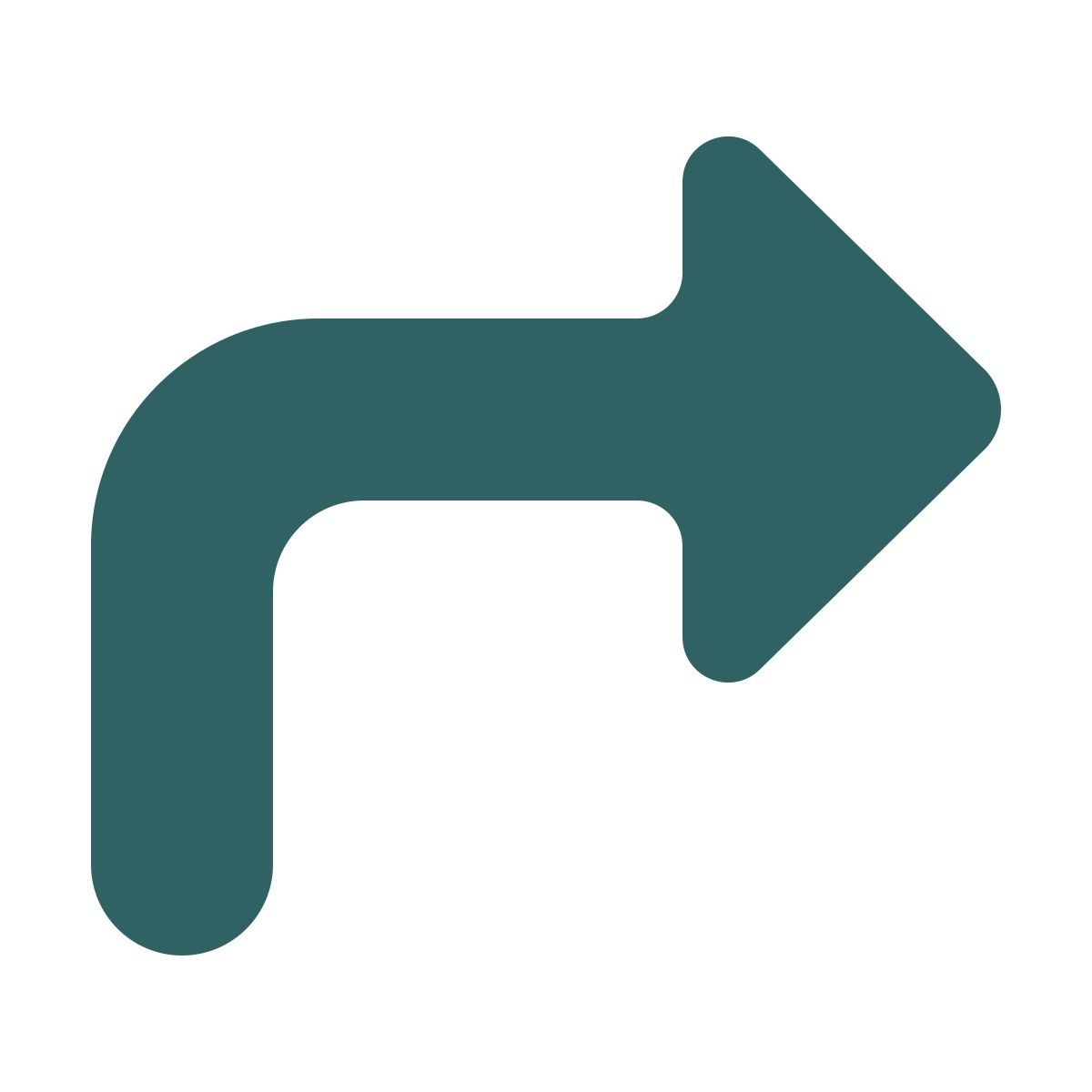 softteal style forward arrow icon