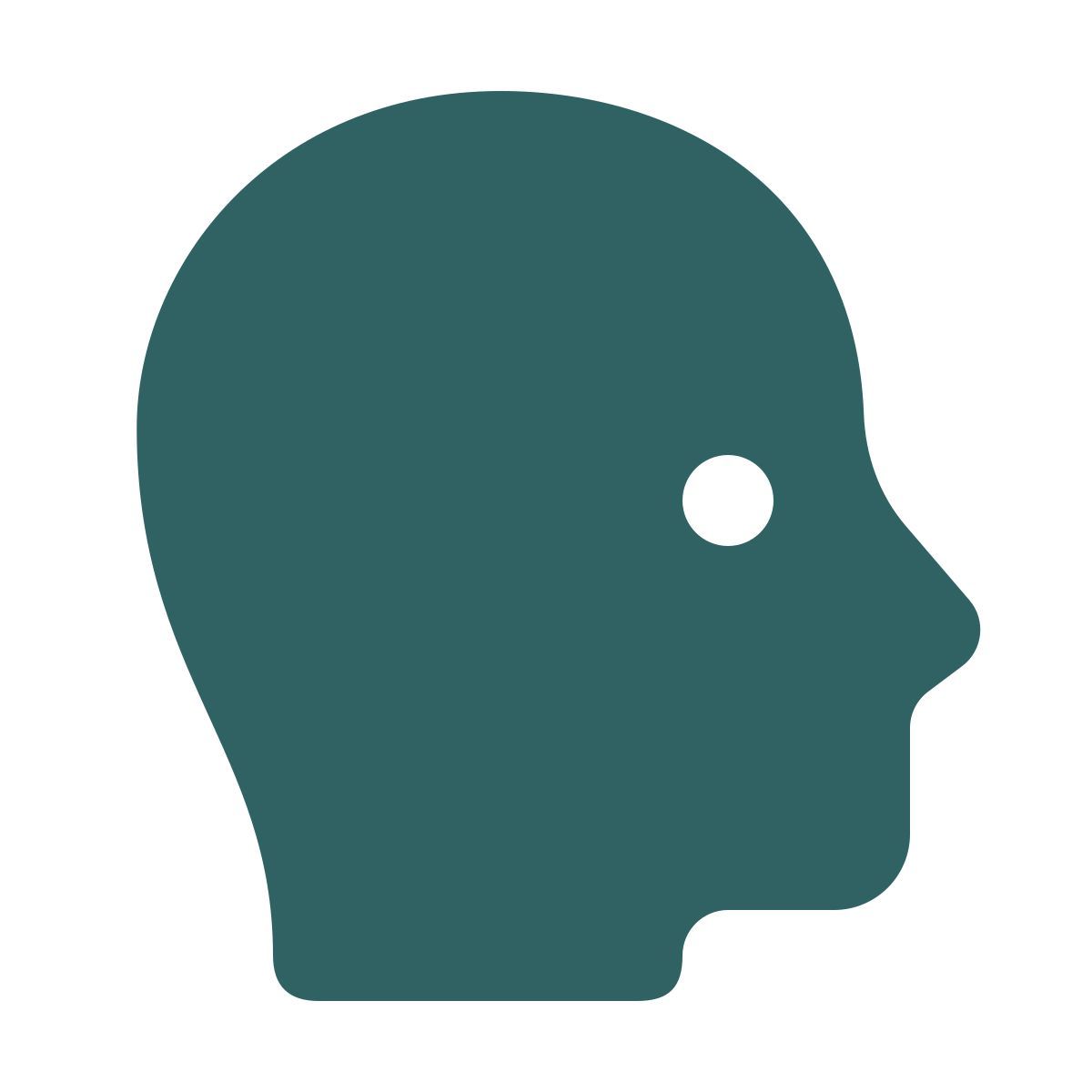 softteal style head profile icon
