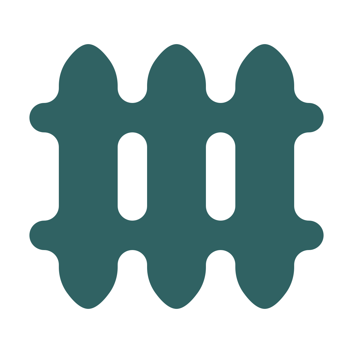softteal style heating radiator icon