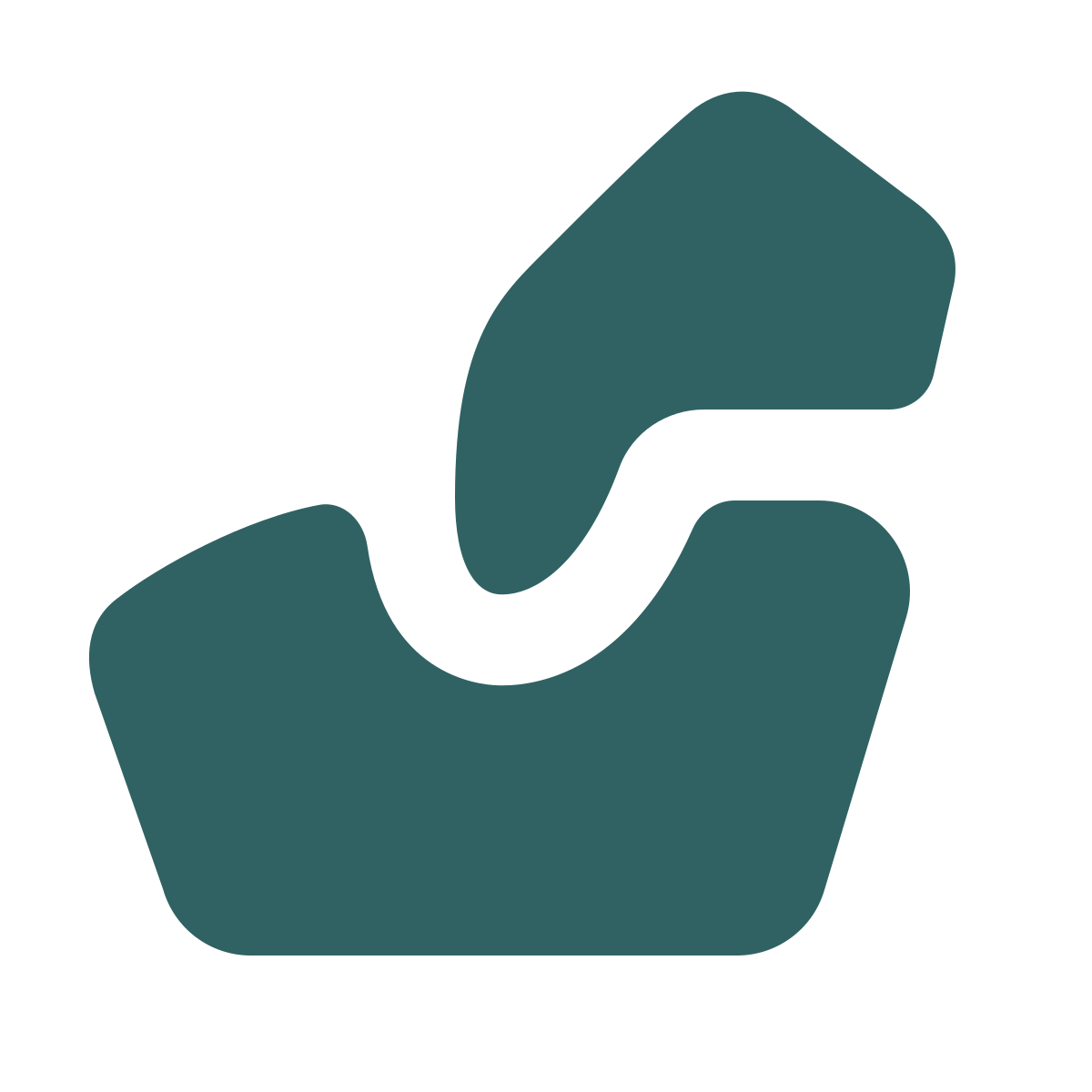 softteal style helping hand icon
