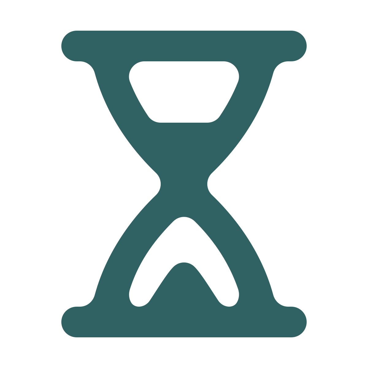 softteal style hourglass icon