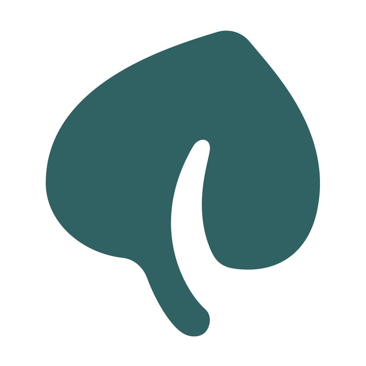 softteal style leaf icon