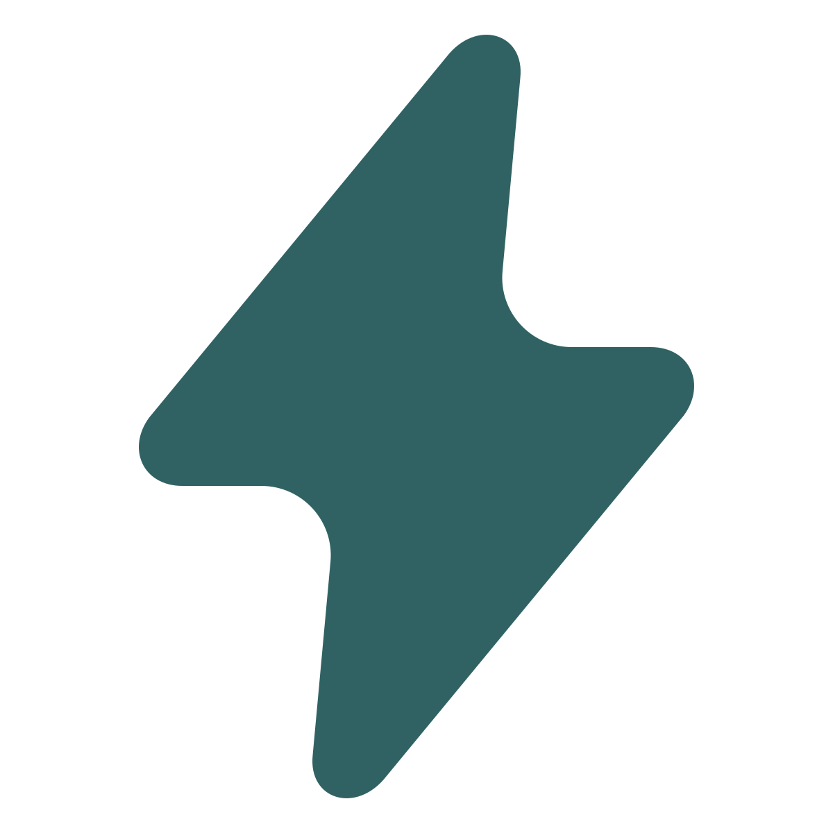 softteal style lightning bolt icon