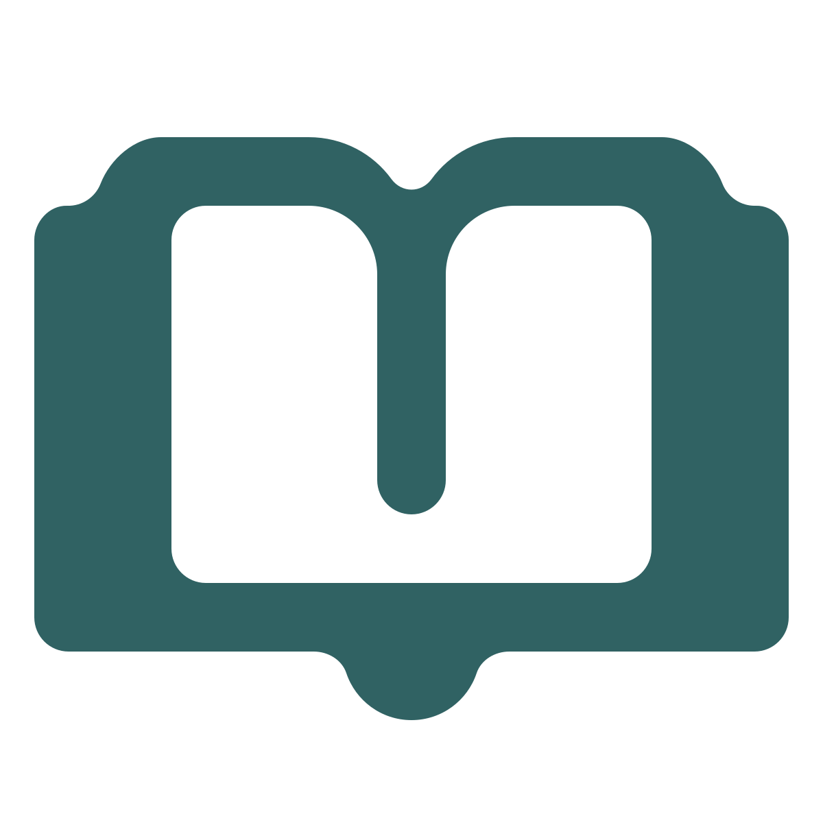 softteal style open book icon