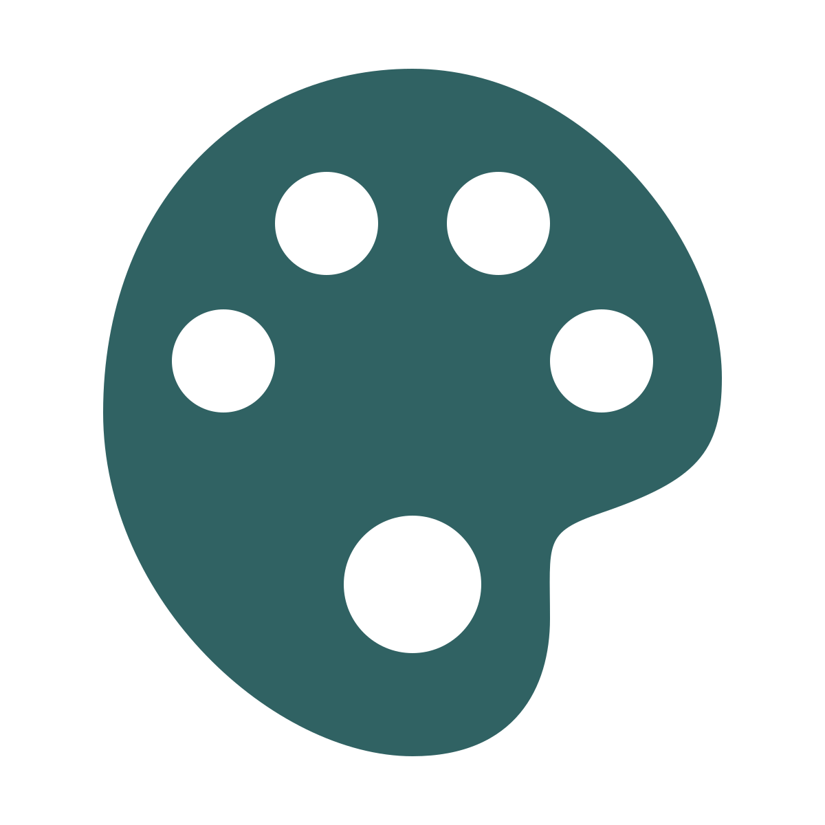 softteal style paint palette icon