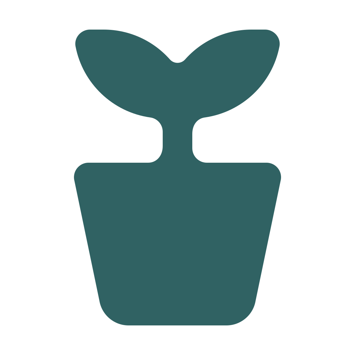 softteal style potted plant icon