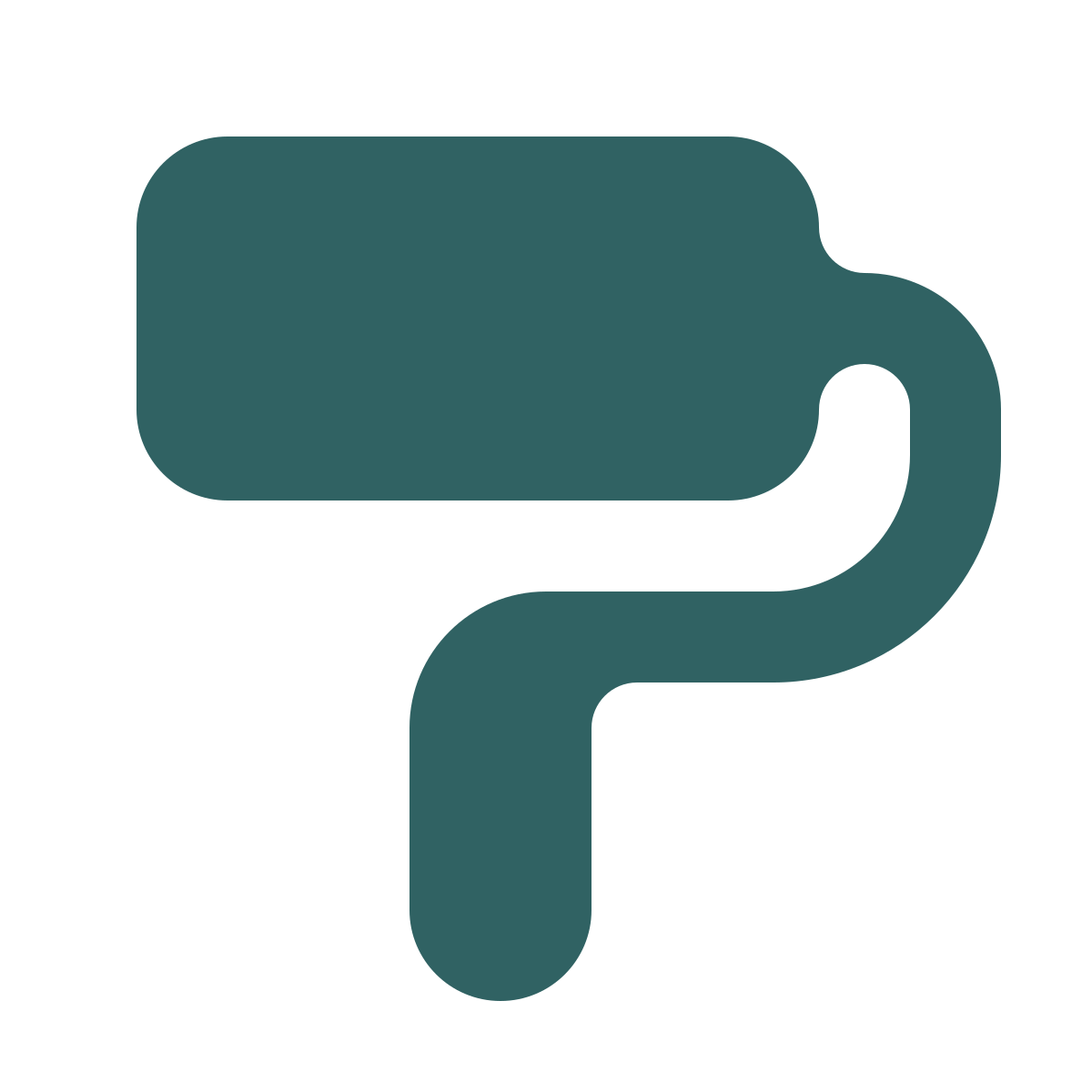 softteal style roller brush icon