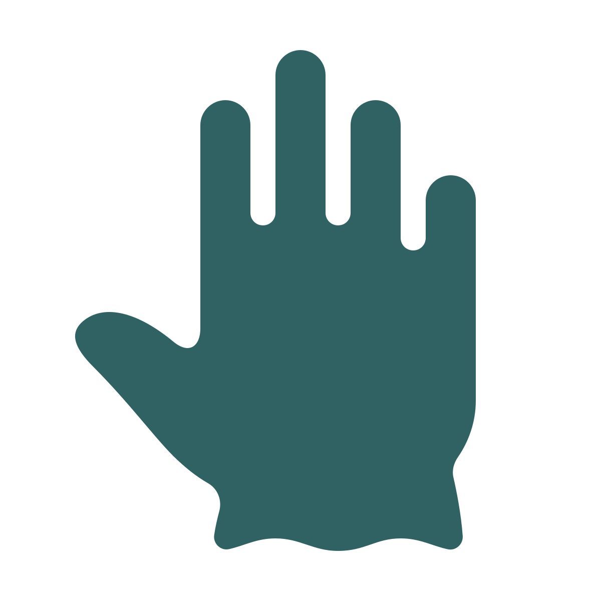 softteal style rubber gloves icon