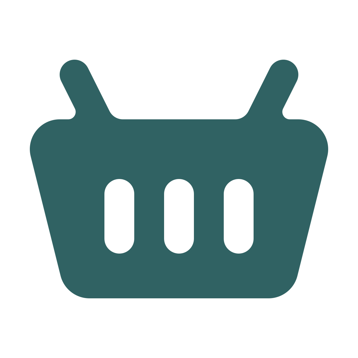 softteal style shopping basket icon