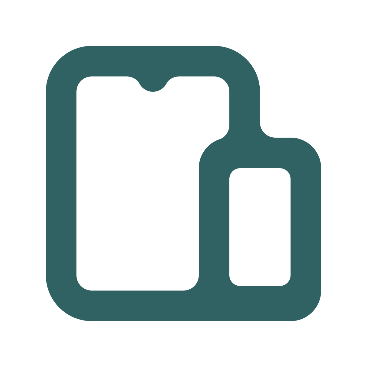 softteal style smartphone tablet icon