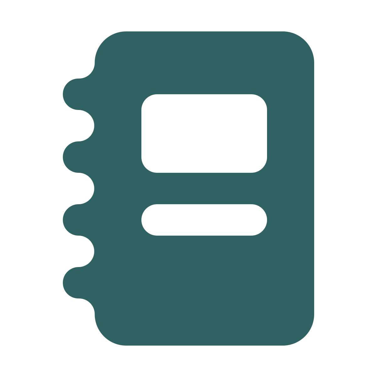 softteal style spiral bound booklet icon
