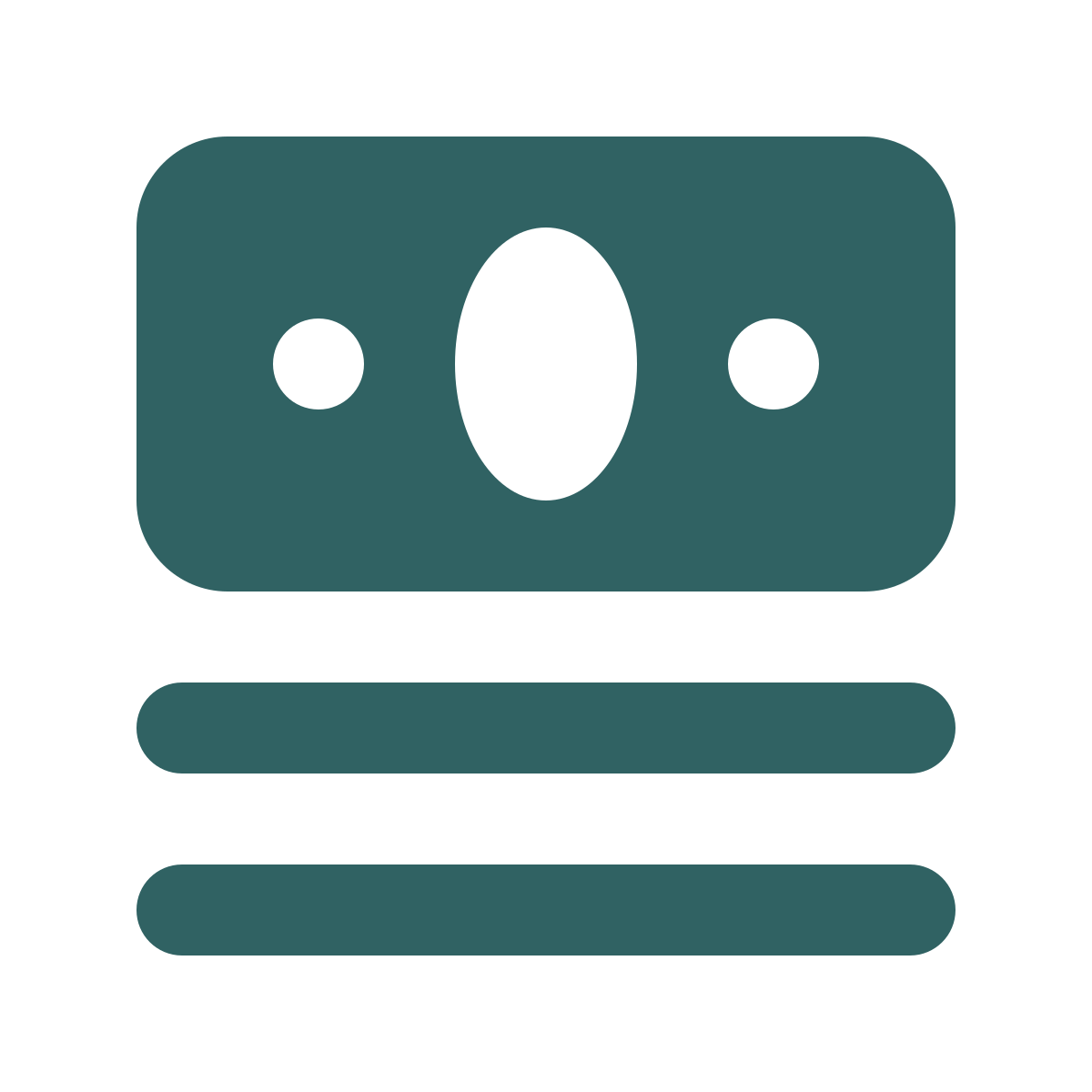 softteal style stack of money icon