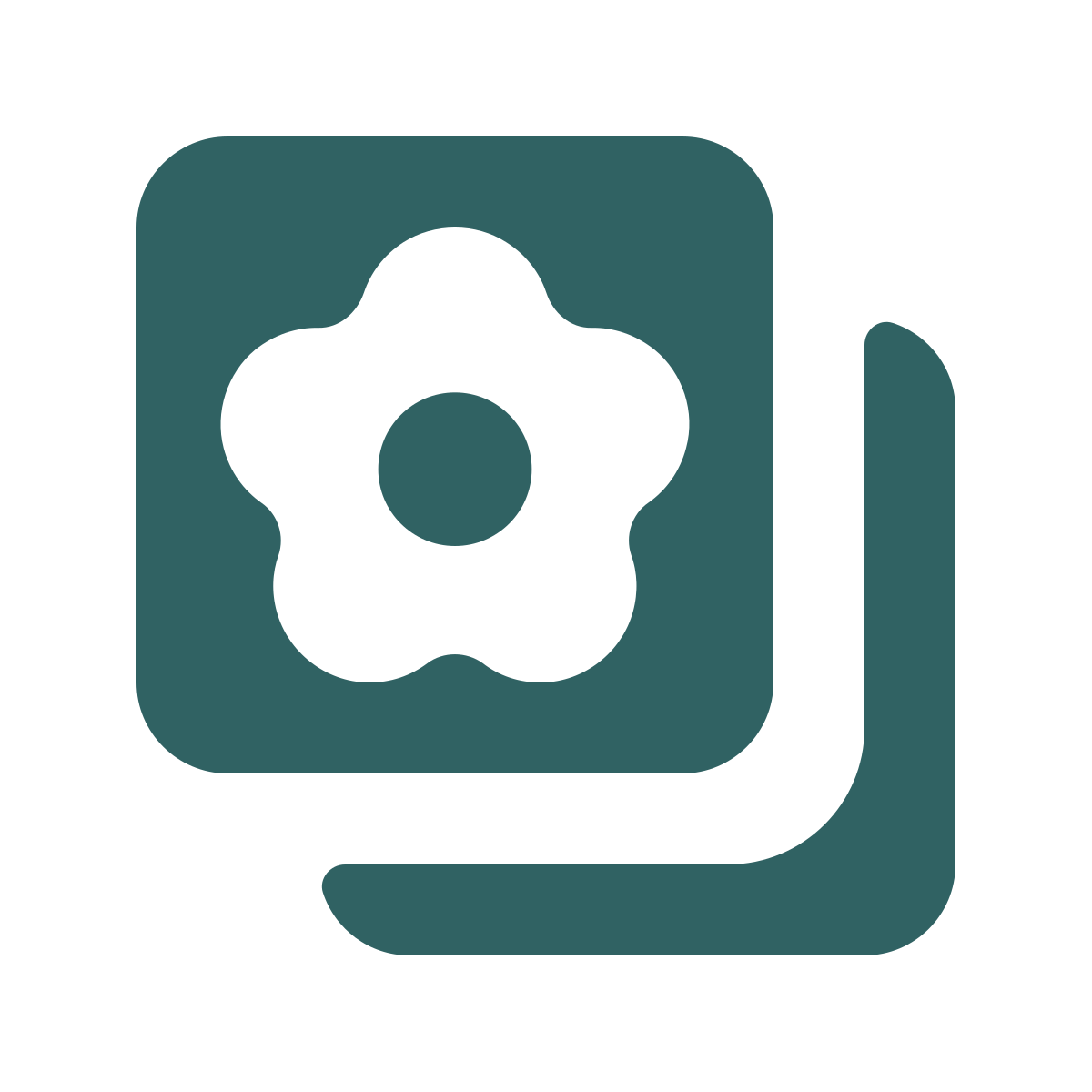 softteal style stack of photos icon