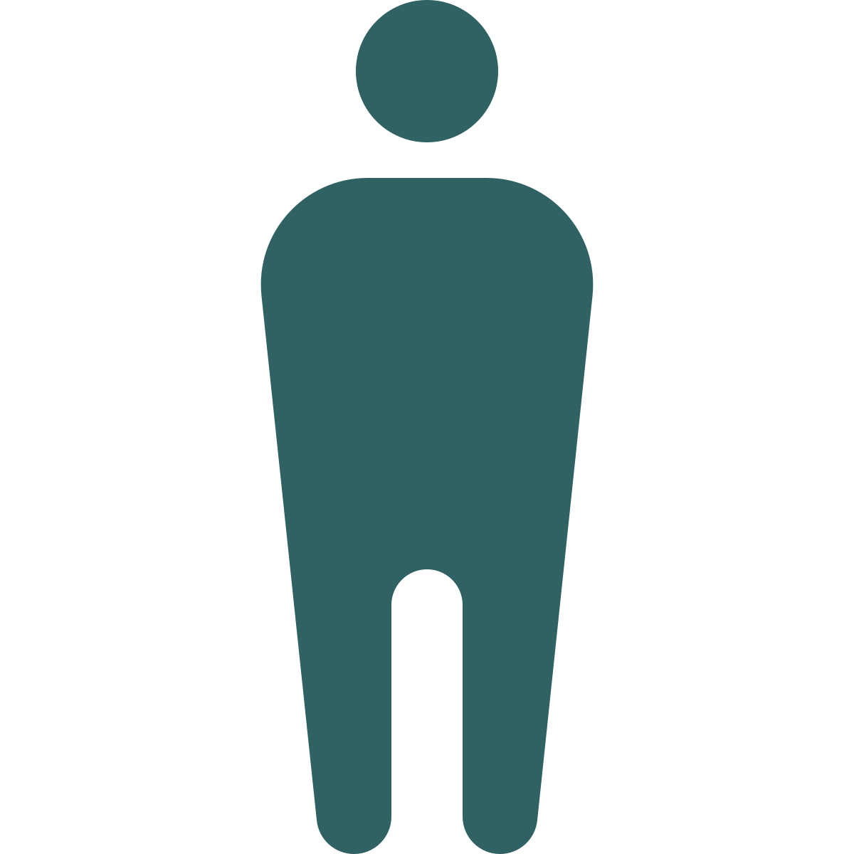 softteal style standing man icon