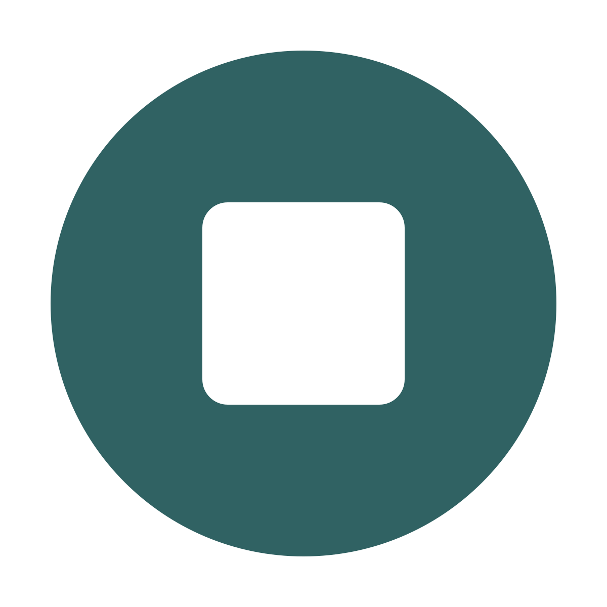softteal style stop circled icon