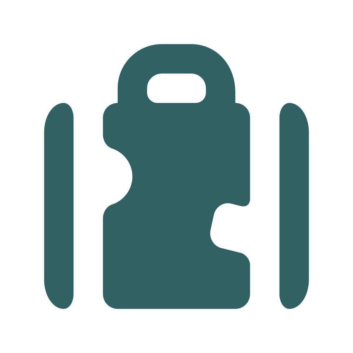 softteal style suitcase icon