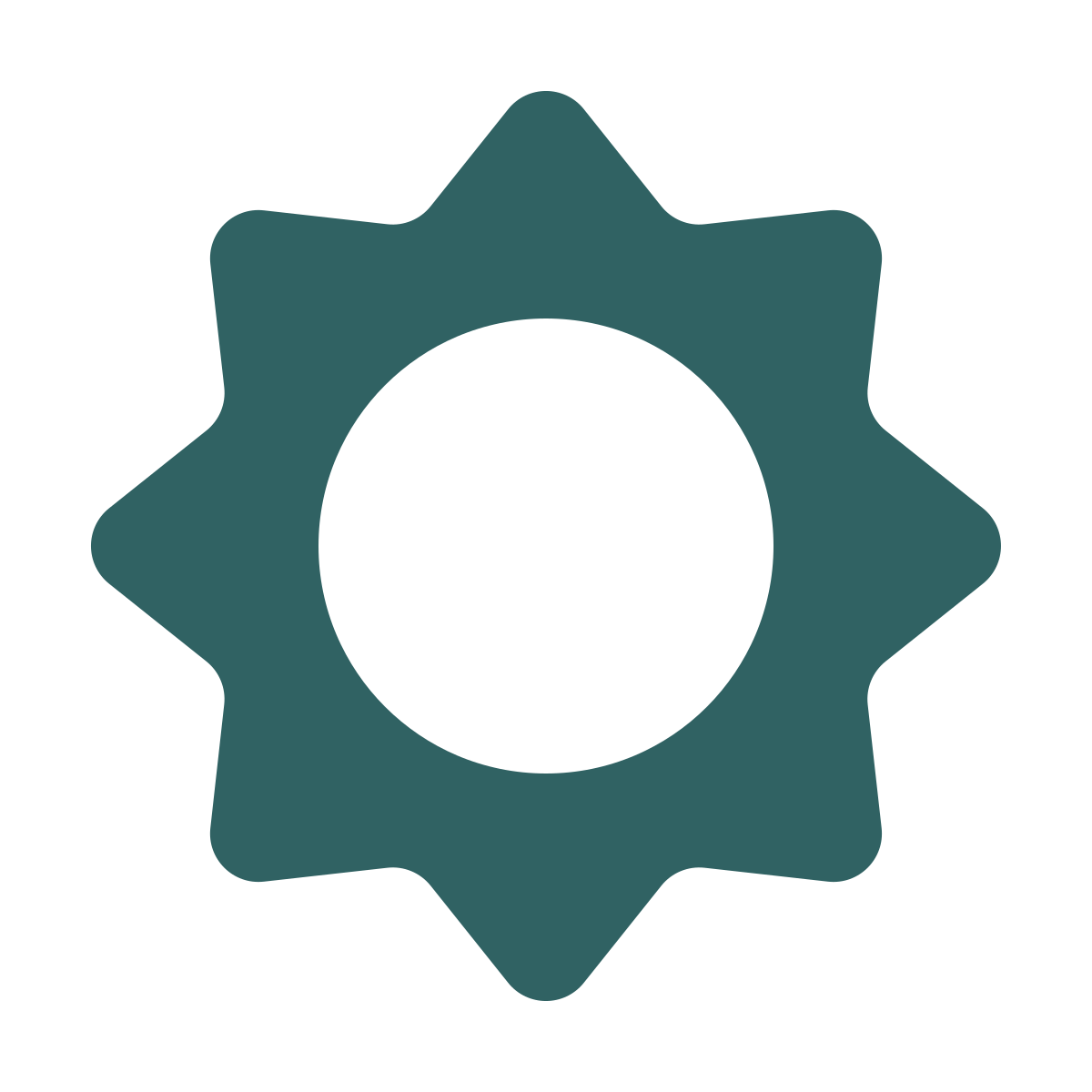 softteal style sun icon