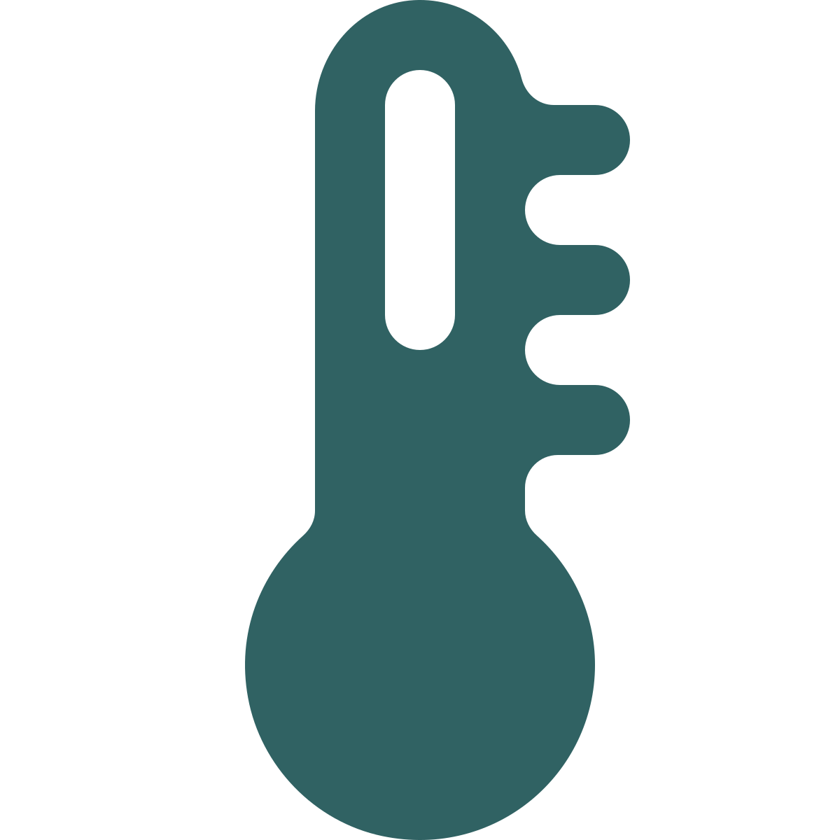 softteal style thermometer icon