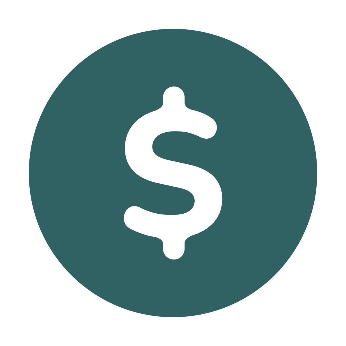 softteal style us dollar circled icon