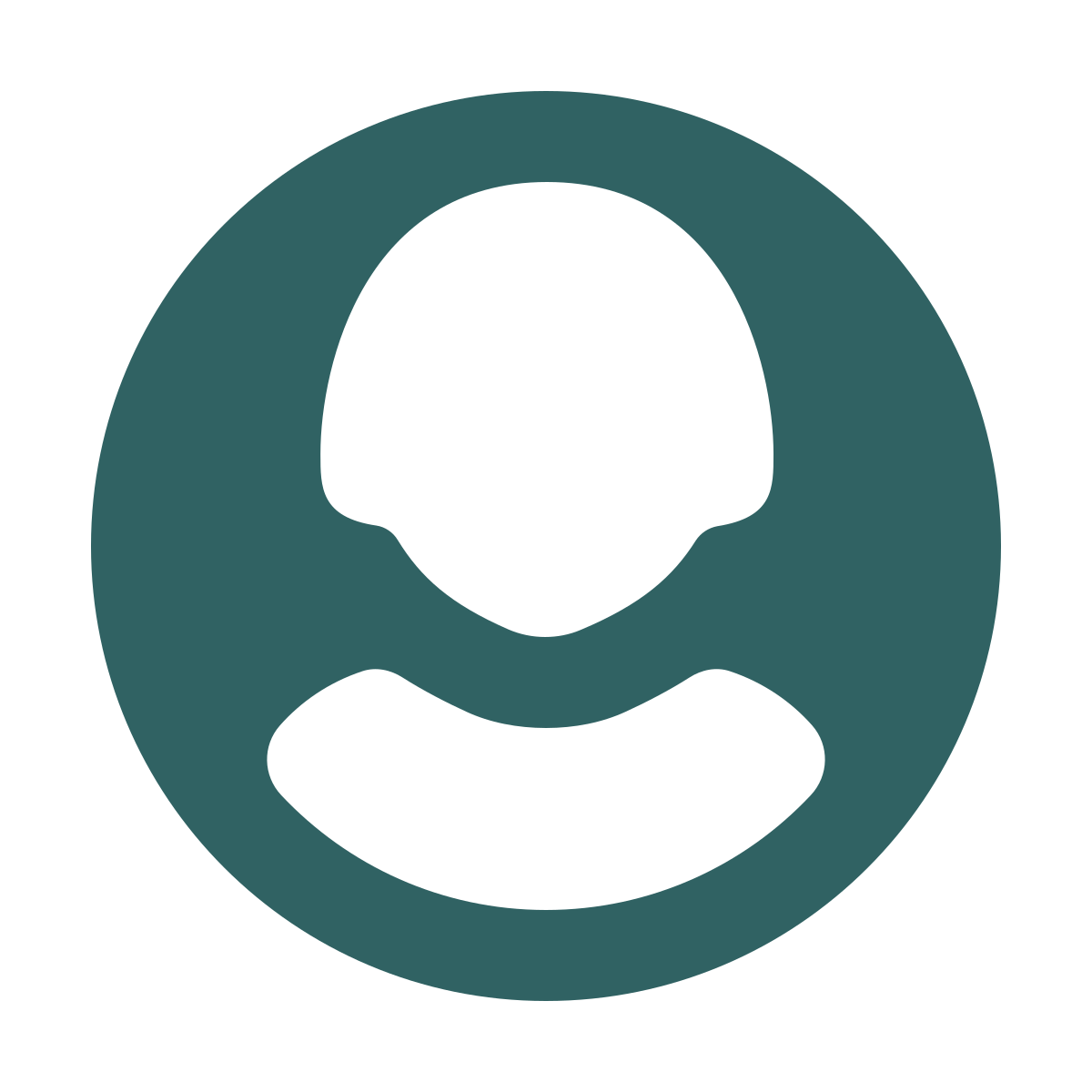softteal style user female circle icon