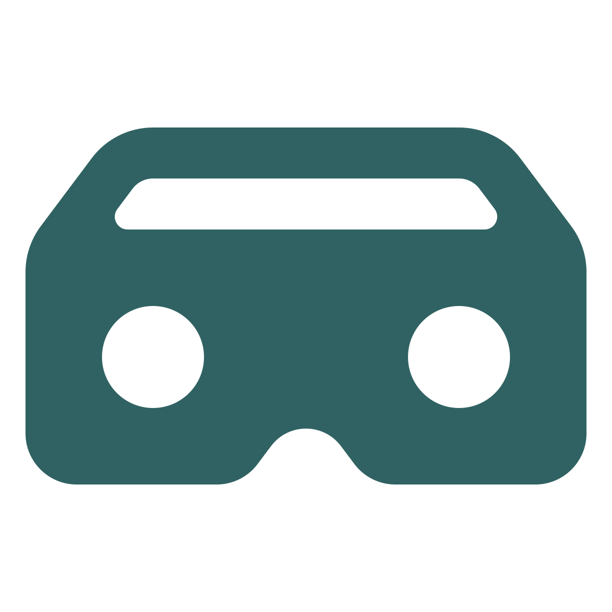 softteal style virtual reality icon