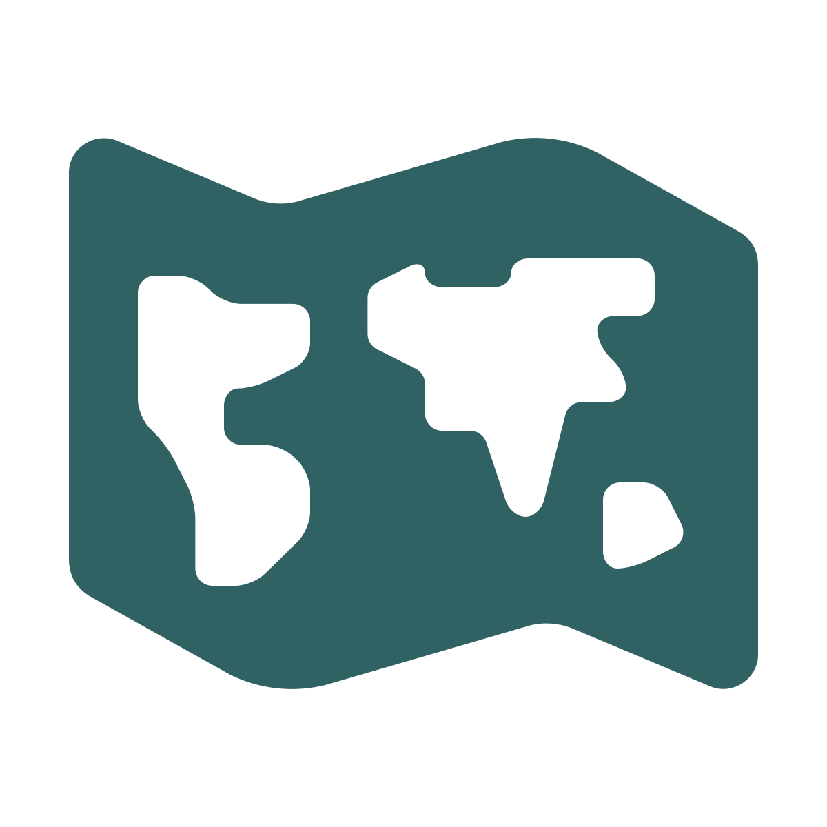 softteal style world map icon