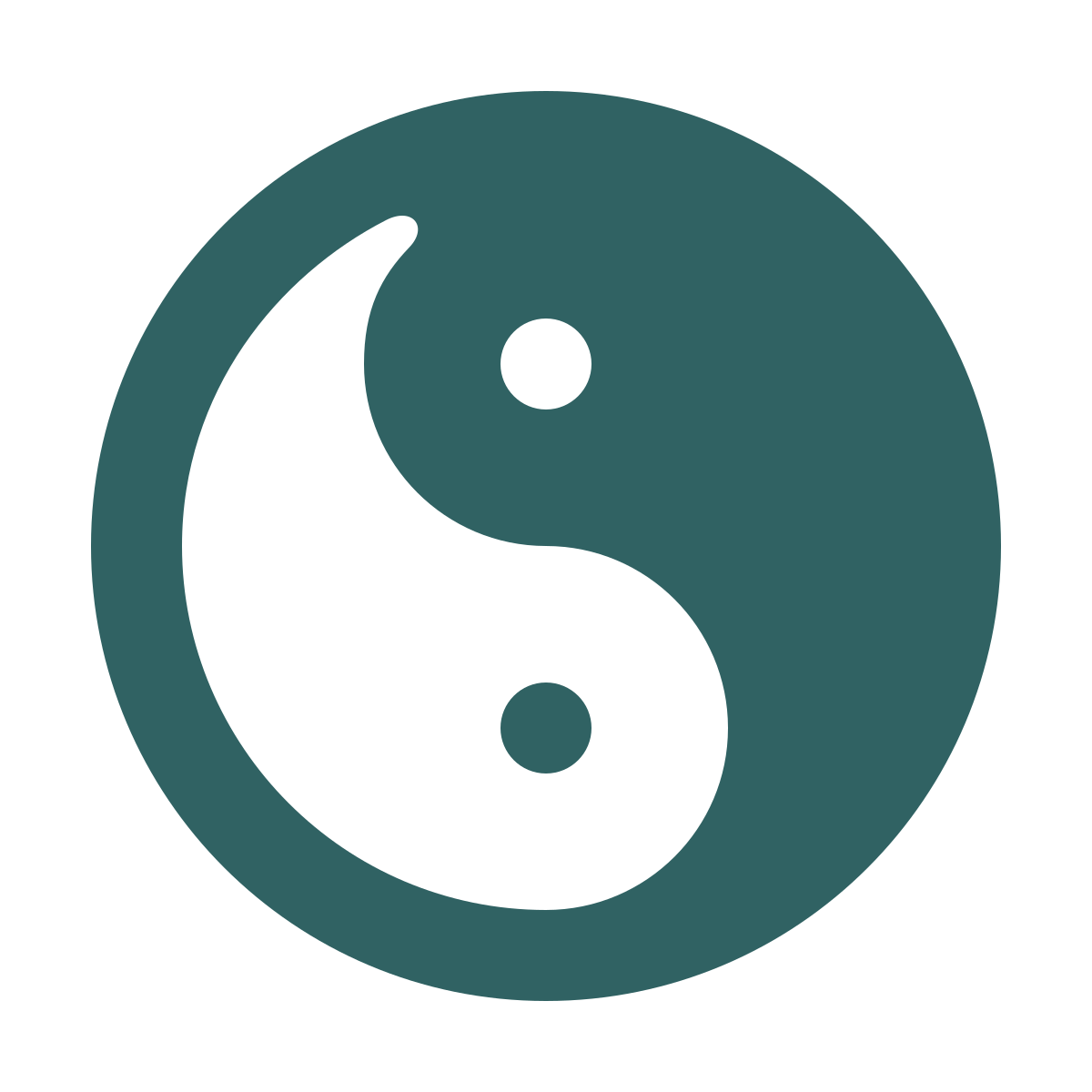 softteal style yin yang icon