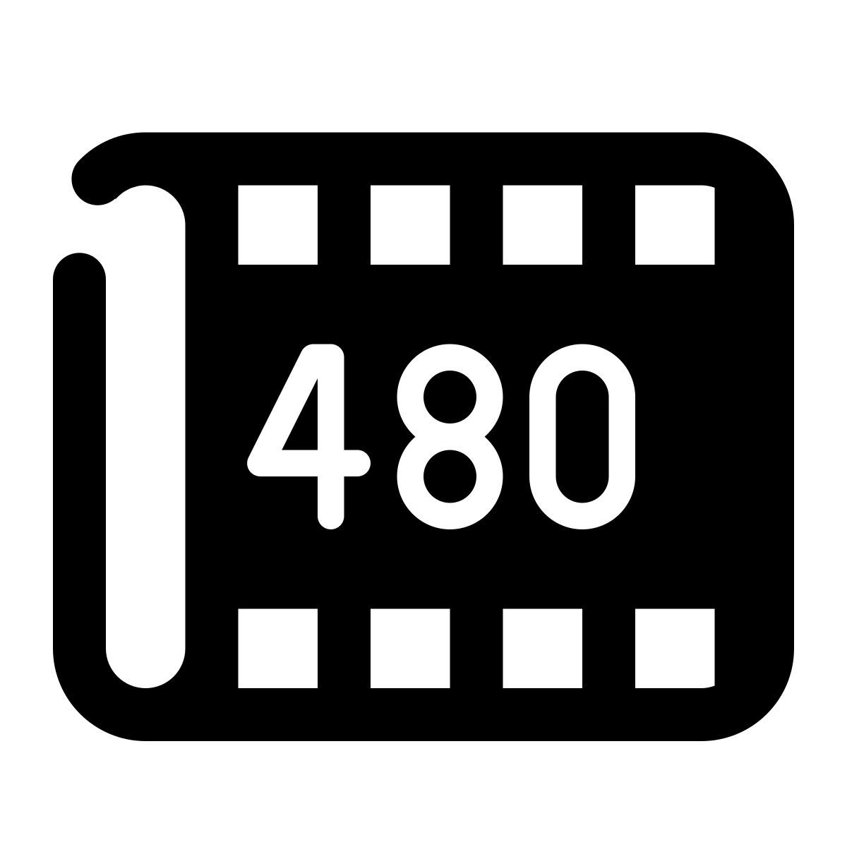stamp style 480p icon