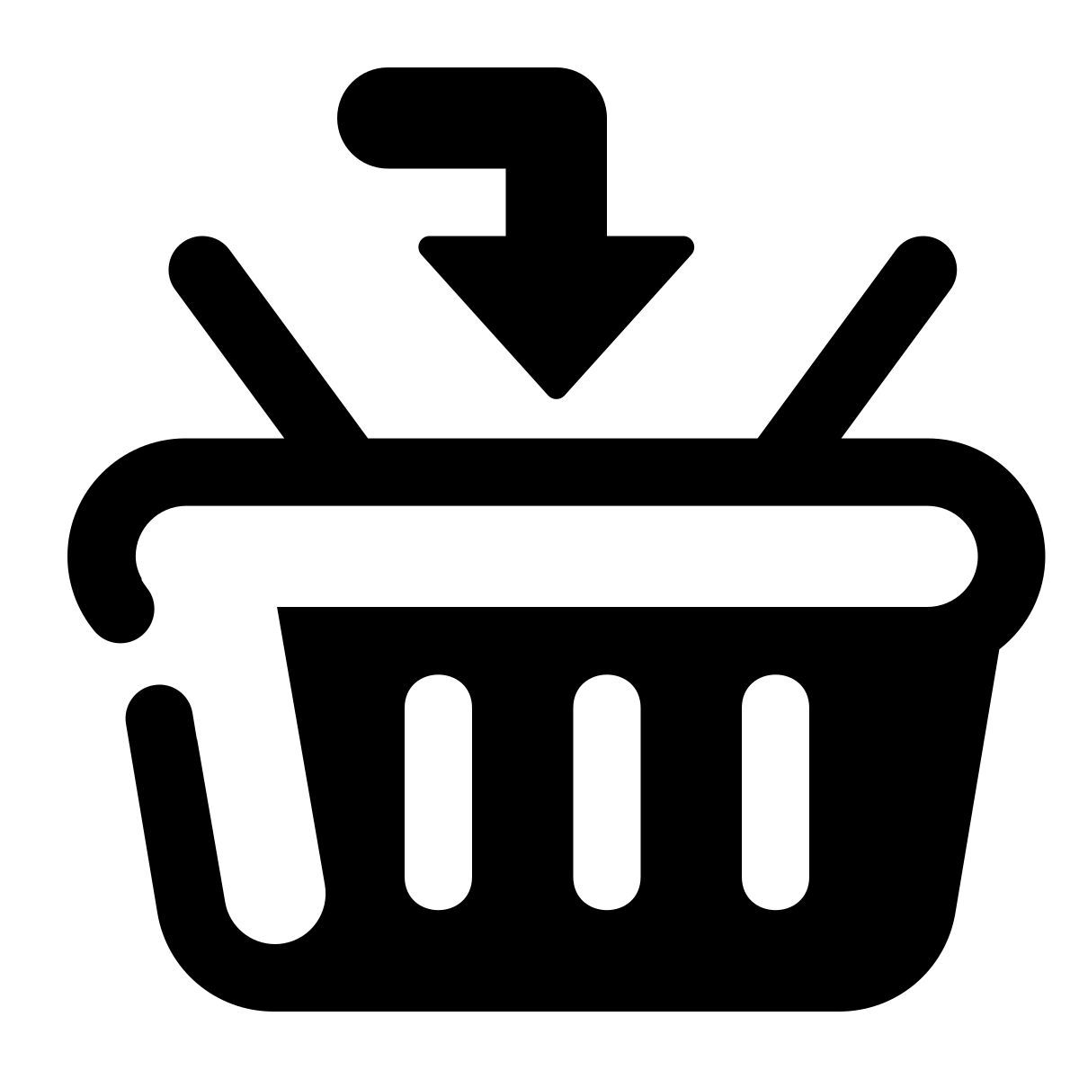 stamp style 바구니에 추가 icon