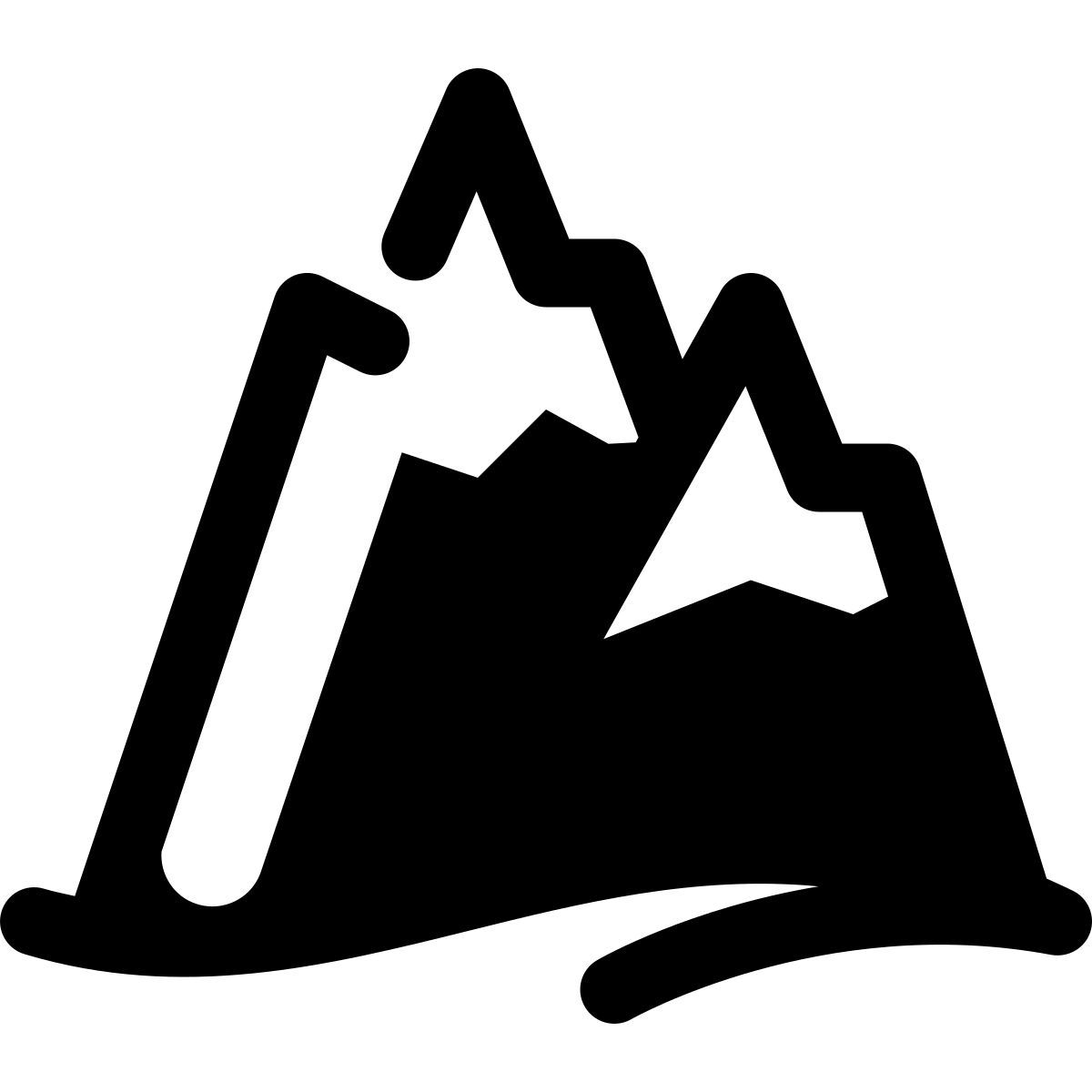 stamp style 阿尔卑斯山 icon