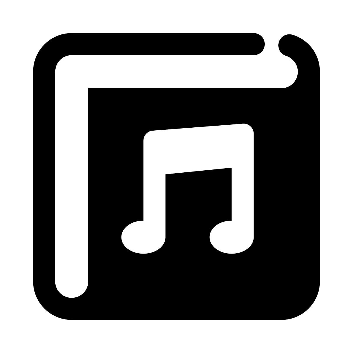 stamp style apple music icon
