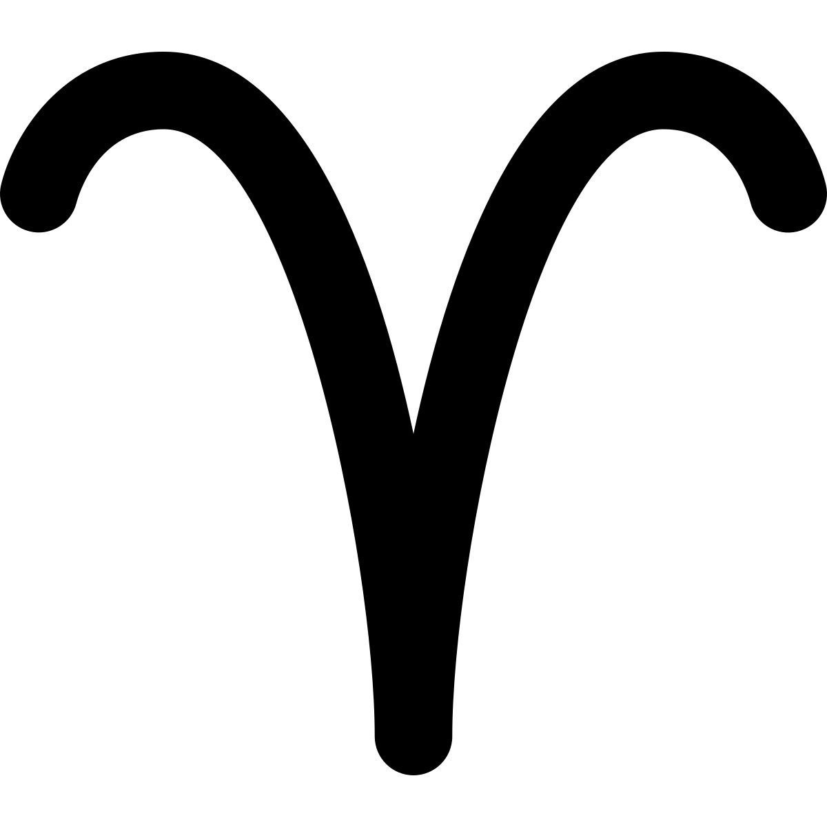 stamp style 양자리 icon