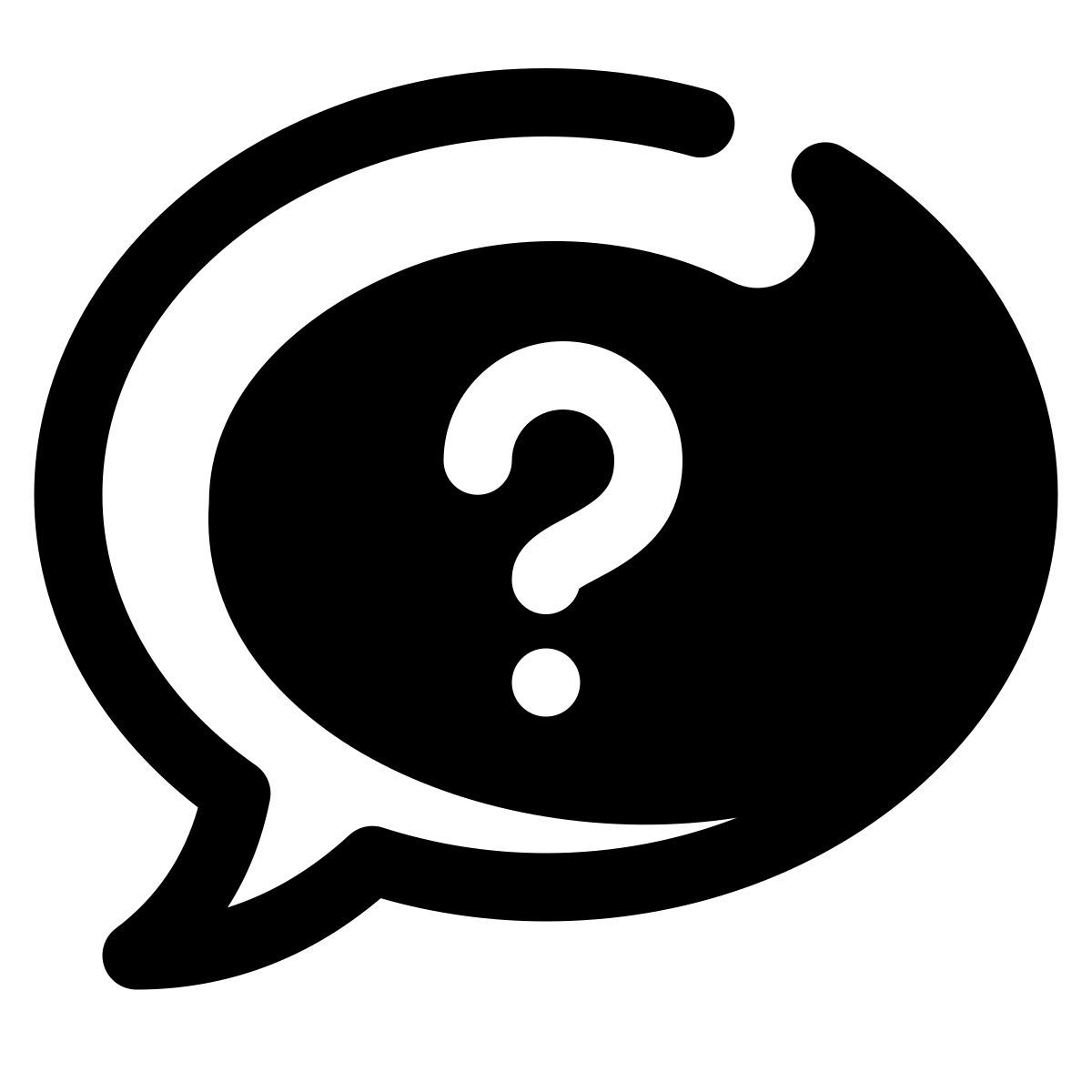 stamp style fai una domanda icon